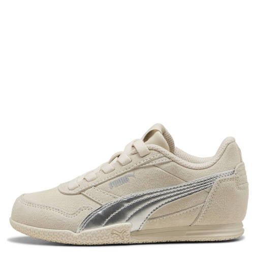 Puma Bella Donna suede Metallic sneakers ecru/zilver