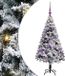 vidaXL Kunstkerstboom met 150 LED-lampjes, inclusief standaard, wit, 120 cm