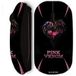 Blackpink Zwarte draadloze muis Pink Venom