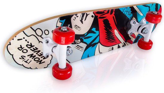Marvel Skateboard Kinderen/Jongens/Meisjes - Captain America 61 x 15 x 10 cm - Esdoornhout