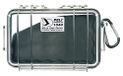 PELI 1040-025-100E Stootbestendige Micro Case Voor Kleine Kostbare Items En Elektronica, Ip67 Water- En Stofdicht, Capaciteit: 0,7L, Gemaakt In De Vs, Kleur: Zwart/Transparent