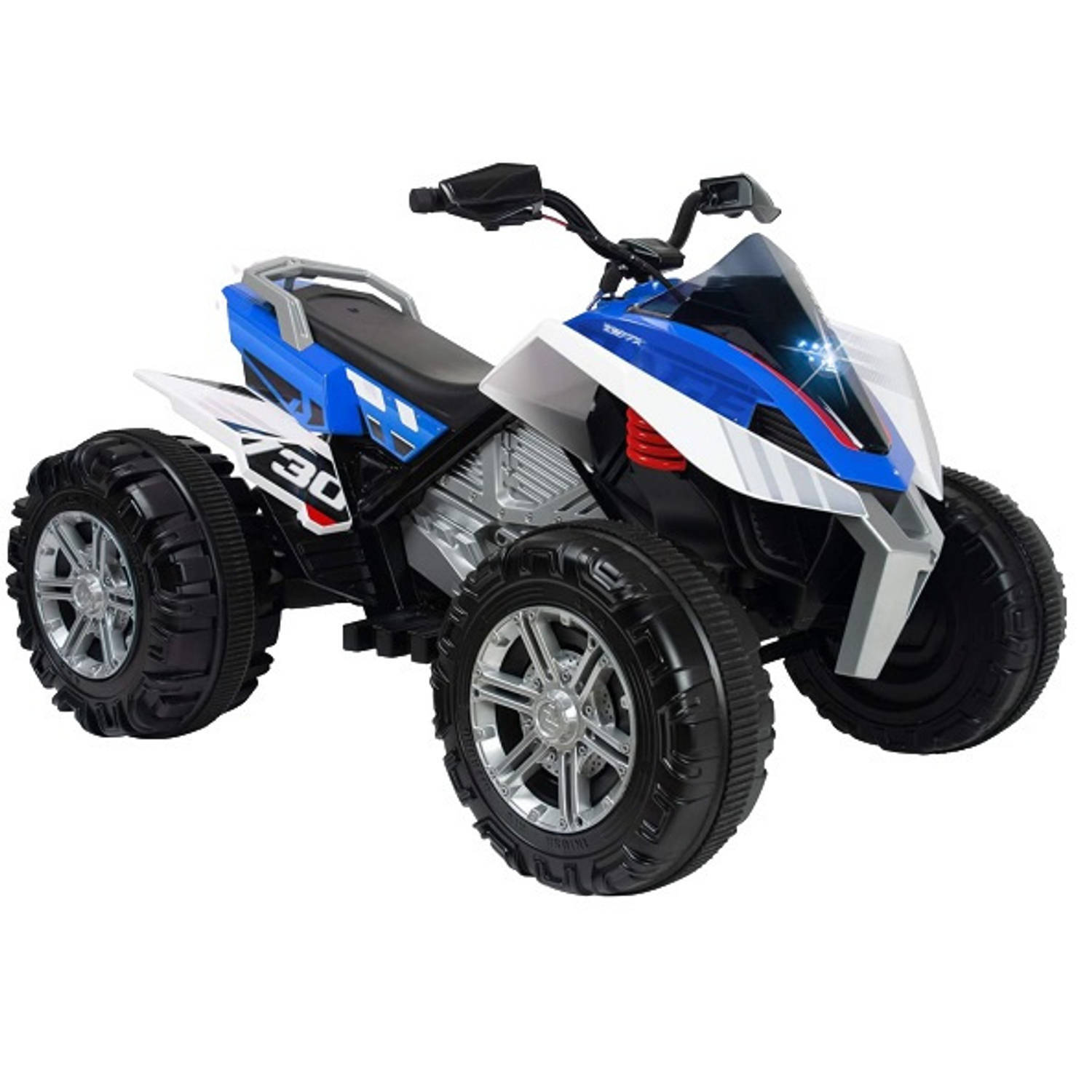 Injusa Elektrische Kinderquad Rage 12v Blauw/wit