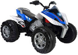 Injusa Elektrische Kinderquad Rage 12v Blauw/wit