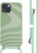 iMoshion Hoesje iPhone 14 - Siliconen Design Hoesje met Koord - Groen / Retro Green