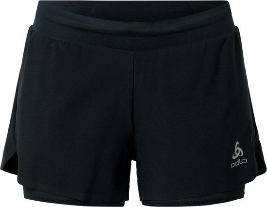 ODLO Zeroweight 2-in-1 Short 3'' Women - Black - Size L
