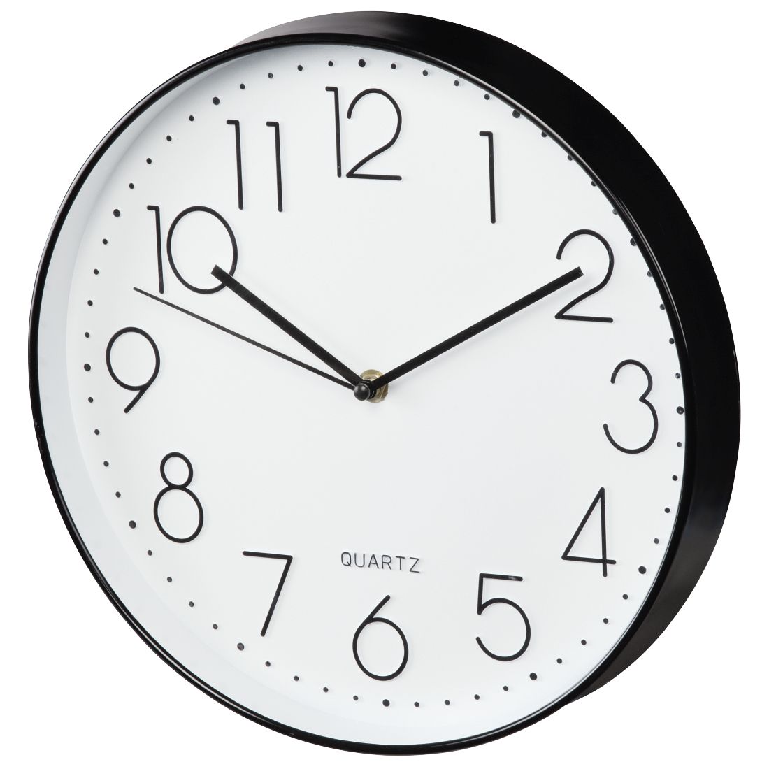 Hama Elegance Quartz Wall Clock - Circle - Black, White - 30cm
