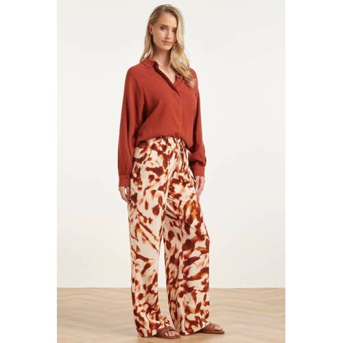 Smashed Lemon Roodbruin Casual Broek