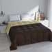 Italian Bed Linen ELEGANT Winter Dekbed, Bruin/Crème, 260x260cm