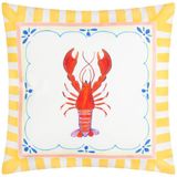 furn. Brunch Strepen Bedrukte Outdoor Kussenhoes - Veelkleurig - 45x45cm