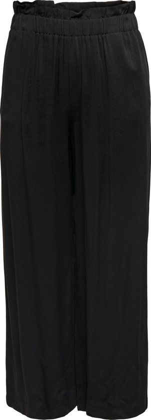 ONLY ONLCALY LIFE HW PB WIDE CROP PNT NOOS Women's Trousers - Black - Size XS