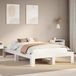 Maison Exclusive - Lit en bois massif sans matelas, blanc, 120x200 cm, en pin