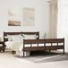 Prolenta Maison Exclusive - Metalen bed zonder matras, bruin, eikenhoutlook, 200x200 cm