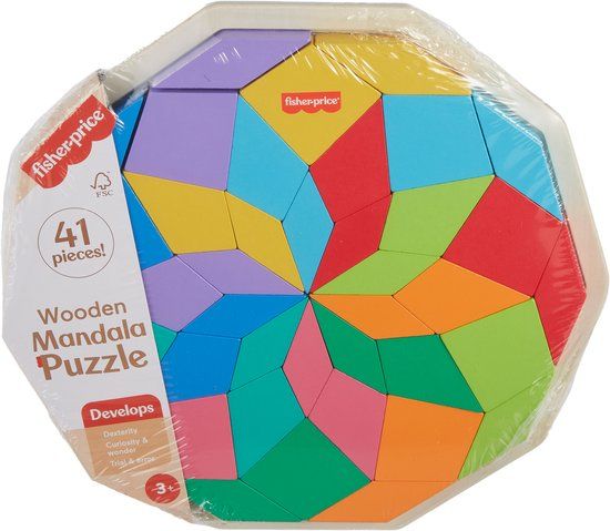 Fisher-Price Geometrische Houten Mandala Puzzel