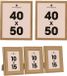 Atmosphera Fotolijstjes Classico - set 7x stuks - 1x 40 x 50 cm/6x 10 x 15 cm - naturel - Hout