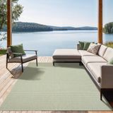 the carpet Mistra – robuust buitentapijt, modern & weerbestendig, voor balkon, terras, keuken of serre, groen, 200 x 280 cm
