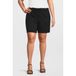 ONLY CARMAKOMA Zwarte gestreepte cargo short met hoge taille