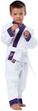 Drachenkralle KWON KG Kimono judo kind Drachenkralle wit/paars katoen/polyester lange mouw unisex 100