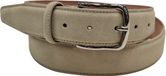 Schins Lorenzo Suede Heren Riem - Ecru - 120cm