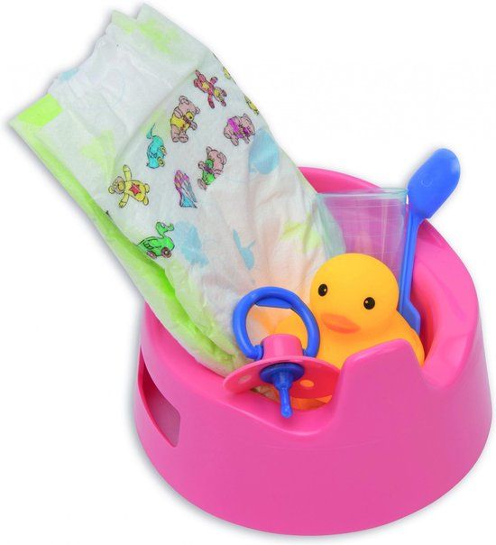 Heless Babypotje Roze Met Accessoires 15 Cm