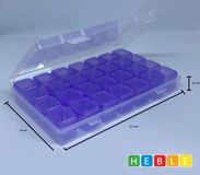 Heble® Diamond Painting Opbergbox 28 Bakjes - Sorteerdoos - Paars