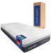 Scarnatti Matelas Excellence, 140 x 200 cm, 27 cm, 2 en 1 réversible, mousse à mémoire de forme, CoolGel, charbon de bambou, 7 zones, housse amovible