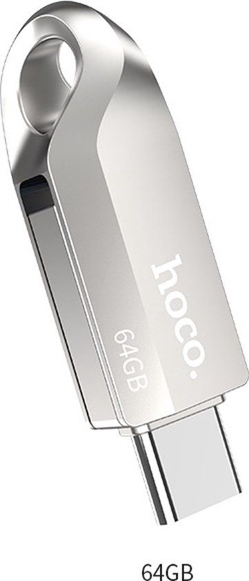 Hoco USB Card 2-in-1 64GB USB-C & USB 3.0 Flash Drive - Silver