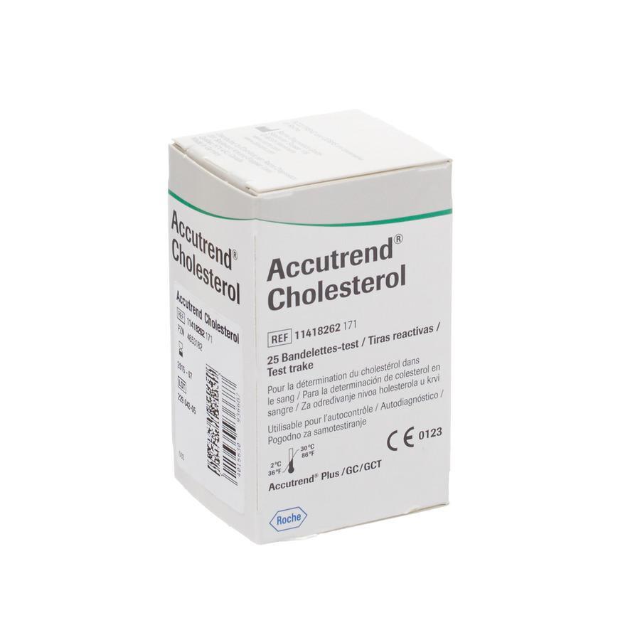 Accu-Chek cholesterol teststrips 25 stuks