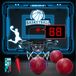Mini panier de basket-ball pour enfants Jouet - Set de basket-ball Anneau de basket-ball - 7 couleurs LED - Pour porte de chambre - 4 balles
