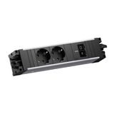 Bachmann STEP ALU 2xCEE7/3, 1xUSB C/C 45W