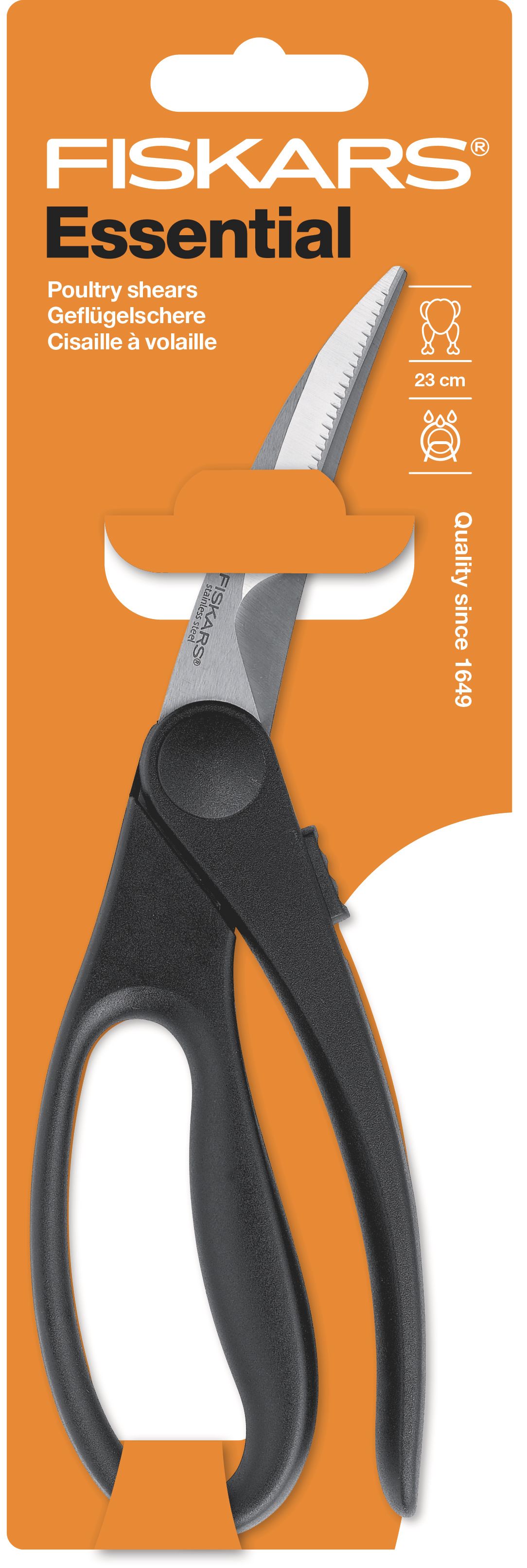 Fiskars 1023819 Keukenschaar - Zwart, Roestvrijstaal
