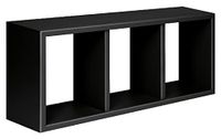 Homemania Tristano Wandrek voor woonkamer, slaapkamer, kantoor, MDF, zwart, 70 x 30 x 15,5 cm