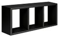 Homemania Tristano Wandrek voor woonkamer, slaapkamer, kantoor, MDF, zwart, 70 x 30 x 15,5 cm