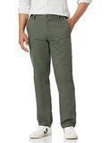 Amazon Essentials Heren Straight-fit Rimpelbestendige Platte Chino Broek