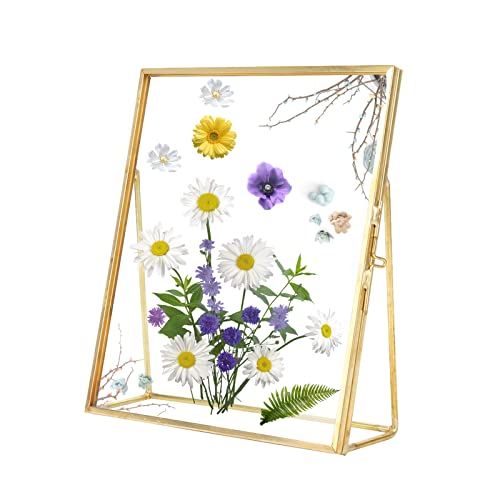 Tomotato Fotolijst Geometrisch Messing Glazen Frame 14x16 cm