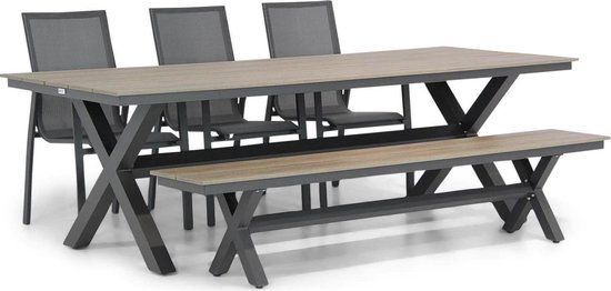 Lifestyle Garden Furniture Lifestyle Ultimate/Forest 240 cm dining tuinset 5-delig