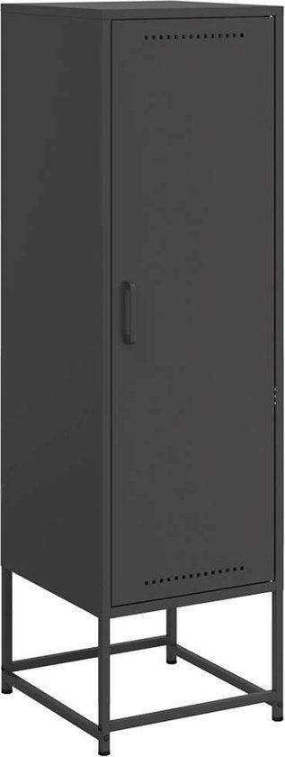 vidaXL Hoge kast 36x39x123 cm staal zwart