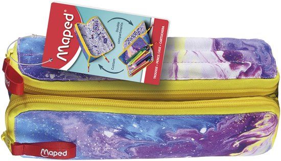 Maped Office XXL opbergtas 'roze marmer'