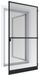 Moustiquaire de fenêtre pour porte, 120x240 cm, blanc, aluminium