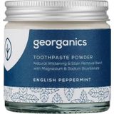Georganics - Minerale Tandpasta - Poeder - Engelse pepermunt - Vegan - 60 ml