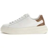 GUESS Sportieve Vetersneakers Met Rubberen Zool Bruin Leer Heren Maat 45