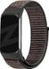 Bandz Nylon Loop Band Geschikt voor Fitbit Charge 5 / Charge 6 - Zwart Mix - Maat S