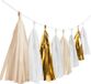Amscan DIY Slinger Met Kwastjes 300 Cm Papier/folie Beige/wit/goud
