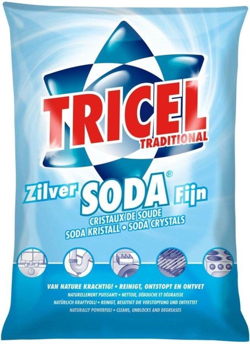 Tricel Zilver Soda Fijn - Ontvetter - 2 x 1 kg