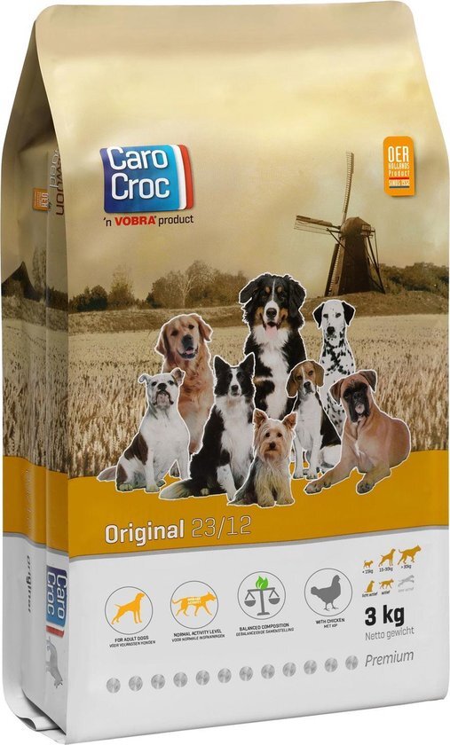 CAROCROC Original 23/12 Hondenvoer - 3 kg