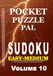 Sudoku Puzzle Book for Adults Pocket Size: Pocket Puzzle Pal, Volume 10, Easy-Medium, Puzzles with Solutions, Large 9x9 Puzzle Grids, Adults, Seniors, Teens, Strengthen your Sudoku skills here