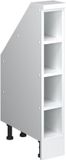 Vicco Rion Kast voor schuine wand – 15 x 81.6 cm met 4 compartimenten Wit