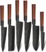 HO-37346 Ensemble de couteaux de cuisine - Marron KP37346
