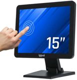 Monitor iggual Touch Screen Monitor IGG319666 15" Zwart
