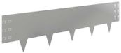 Bordure de pelouse 20 pièces 100 x 25 cm Acier galvanisé Argenté