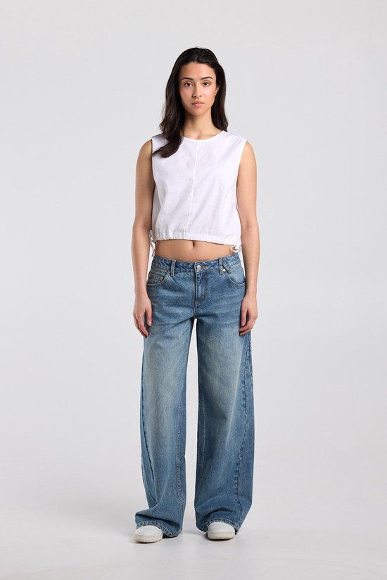 America Today Mouwloze top Irene Off white XS